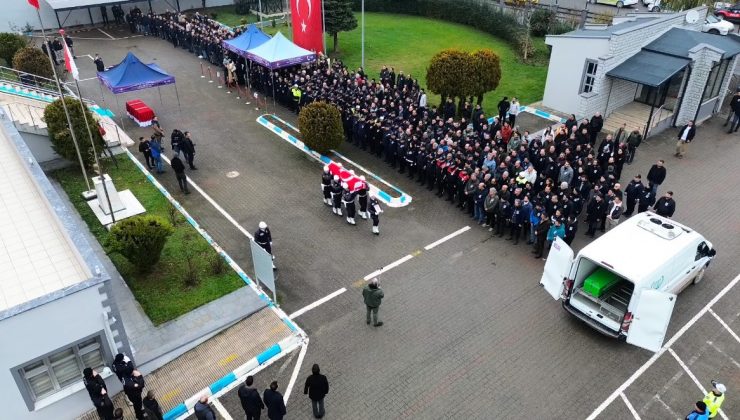 Hayatını kaybeden polis için tören: Gözyaşlarıyla uğurlandı