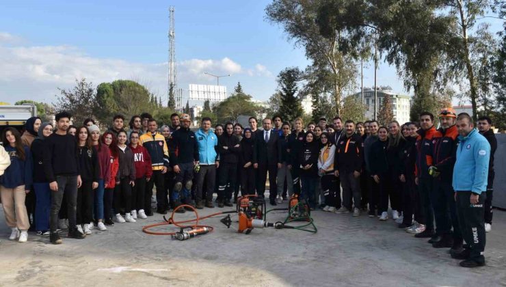 İl Sağlık Müdürü Eser eğitim ve tatbikat alanını ziyaret etti