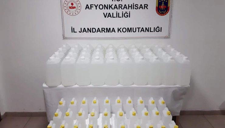 Jandarma 230 litre etil alkol ele geçirdi