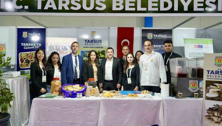 Mersin Tarım Fuarında Tarsus Belediyesi standına büyük ilgi