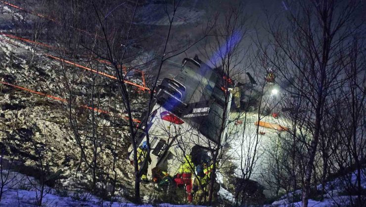 Norveç’te otobüs şarampole yuvarlandı: 3 ölü, 4 yaralı