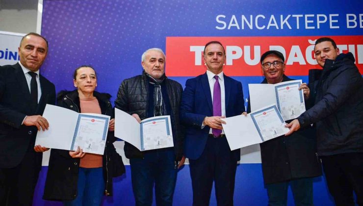 Sancaktepe’de 56 hak sahibi tapularına kavuştu