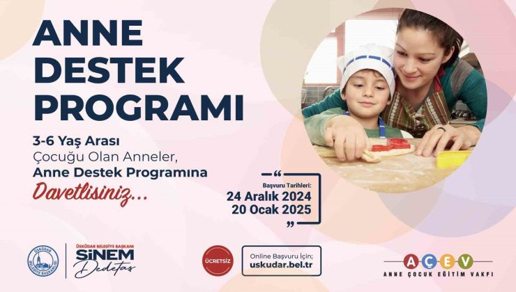 Üsküdar’da “Anne Destek Programı” başlıyor