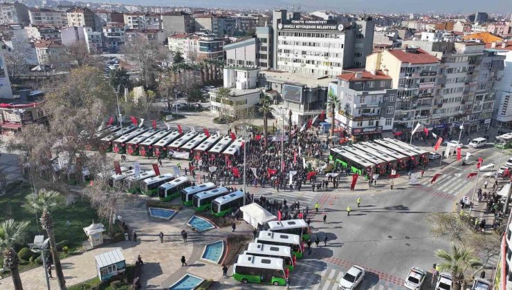 200 milyonluk yeni araçları tanıtan Başkan Çavuşoğlu’ndan Denizli’ye raylı sistem müjdesi