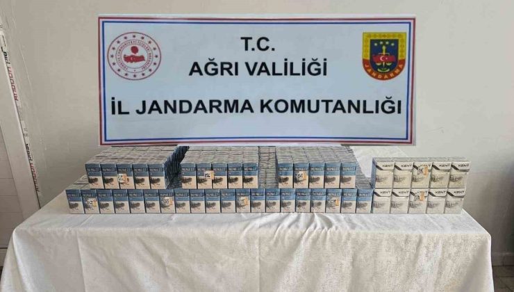 Ağrı’da bin 390 paket kaçak sigara yakalandı