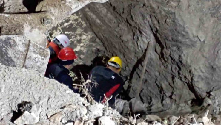 Amasya’daki göçükte hayatını kaybeden 2 kişinin cenazeleri çıkarıldı