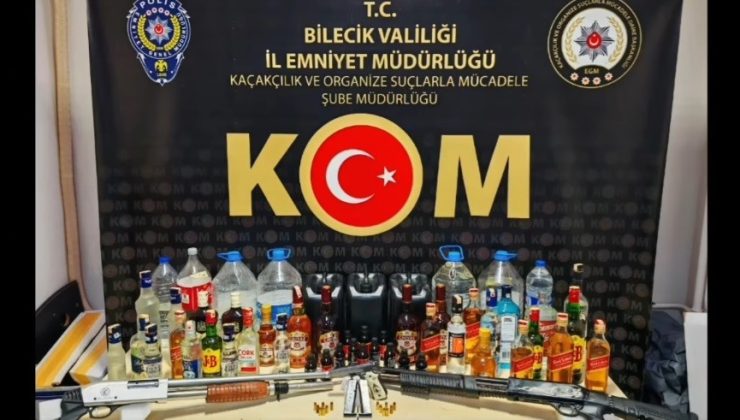 Bilecik’te kaçak alkol, sahte içki operasyonu