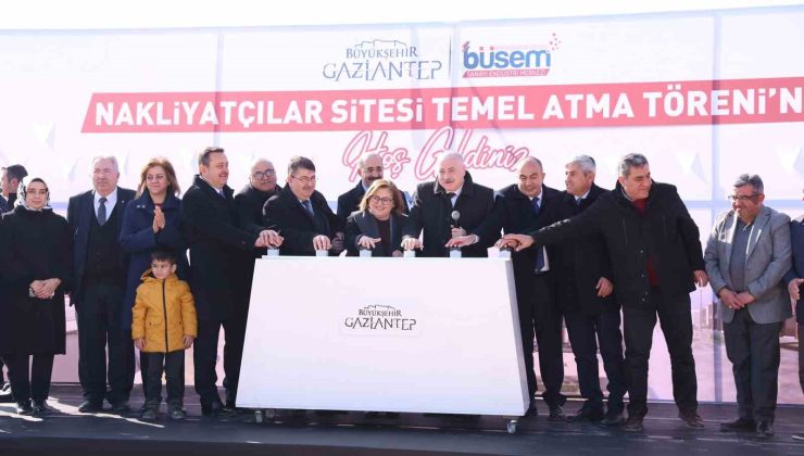 BÜSEM Nakliyatçılar Sitesi temel atma töreninde Başkan Şahin’den 900 milyonluk müjde