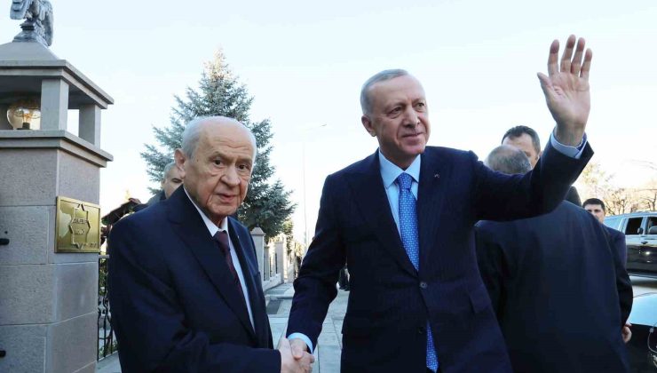 Cumhurbaşkanı Erdoğan, MHP Lideri Bahçeli ile bir araya geldi