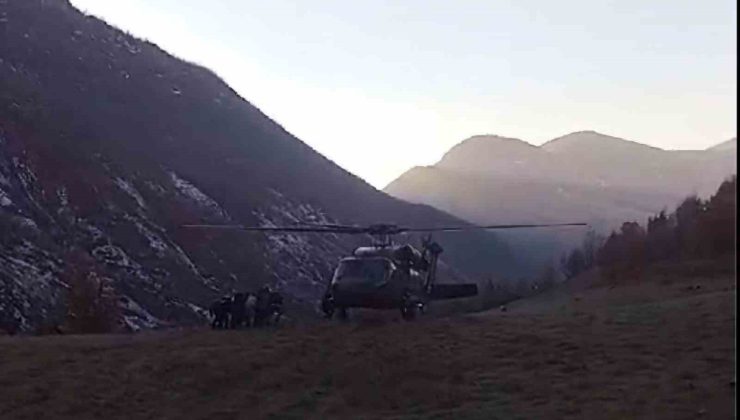 Domuz sürüsü saldırdı, uçurumdan düştü: Helikopterle hastaneye ulaştırıldı