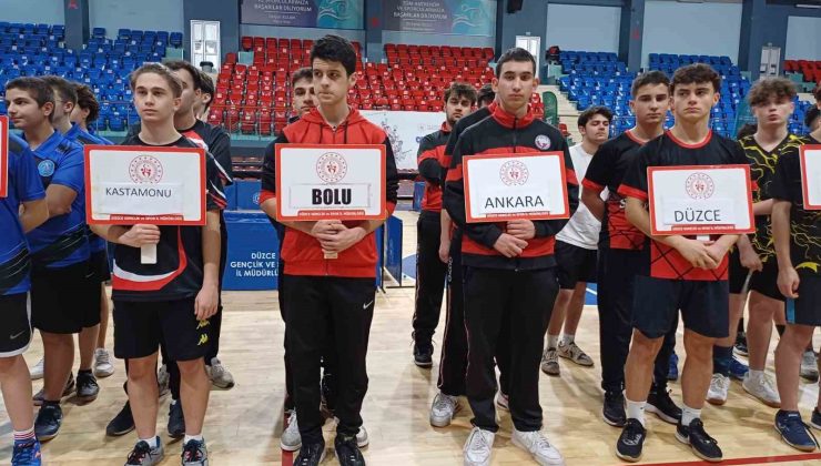 Düzce’nin ev sahipliğinde okul sporları masa tenisi başladı