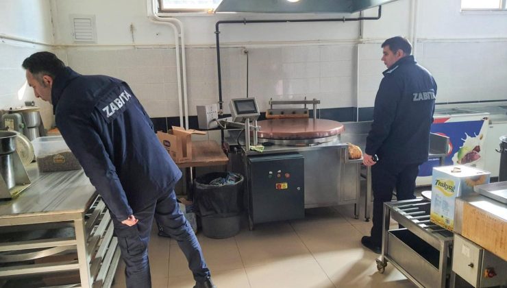 Erzincan’da unlu mamul, pasta ve tatlı imalatı yapan işletmeler denetlendi