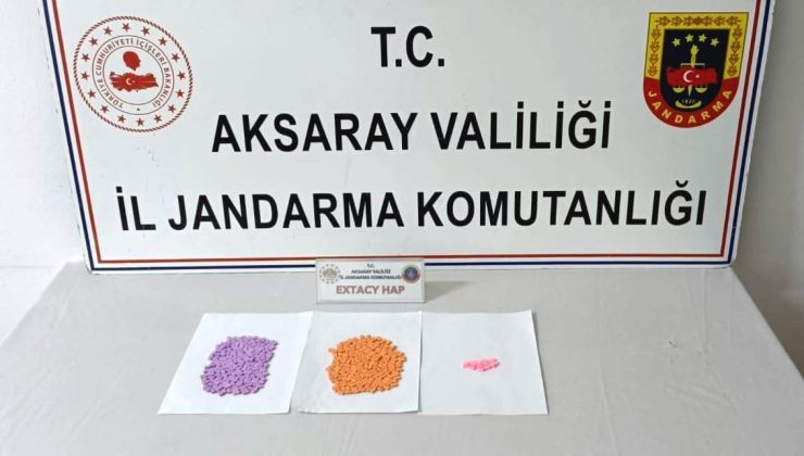 Jandarmanın operasyonunda uyuşturucu hap ele geçirildi