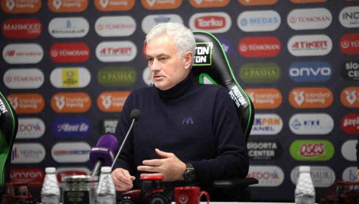 Jose Mourinho: “Bugünkü maç çok iyi bir maçtı”