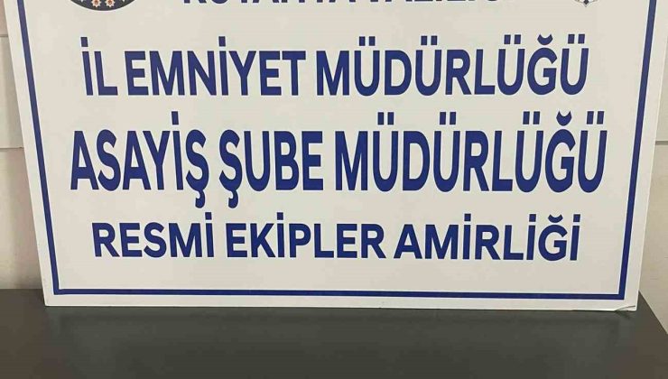 Kütahya’da cezaevi firarisi yakalandı, üzerinde ruhsatsız tabanca ele geçirildi