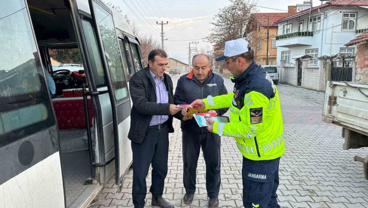 Kütahya’da jandarmadan okul servislerine sıkı denetim