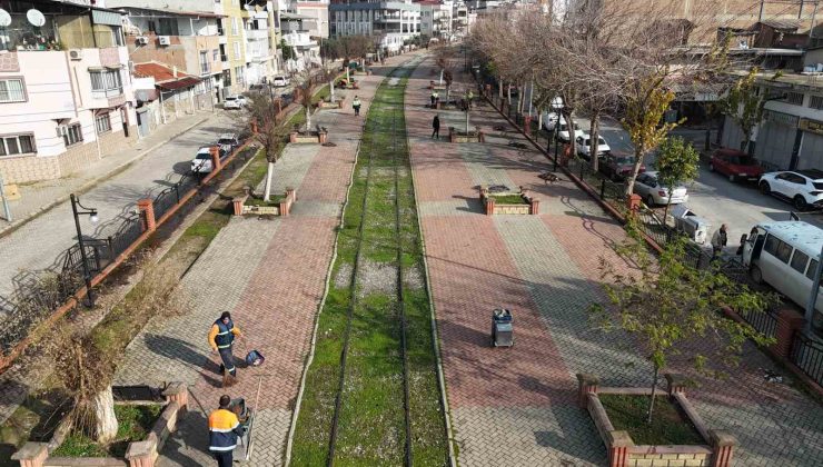 Nazilli Belediyesi yürüyüş yolu ve parkları bakıma aldı