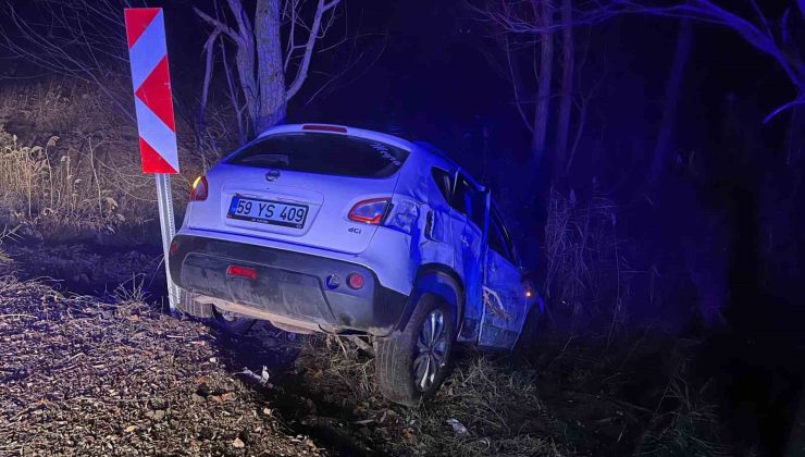 Tekirdağ’da yeni yılın ilk kazası