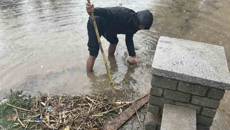 Ilıcabaşı Mahallesi’nde kargı çöpleri giderleri tıkadı, Muhtar Tarım vatandaşları uyardı