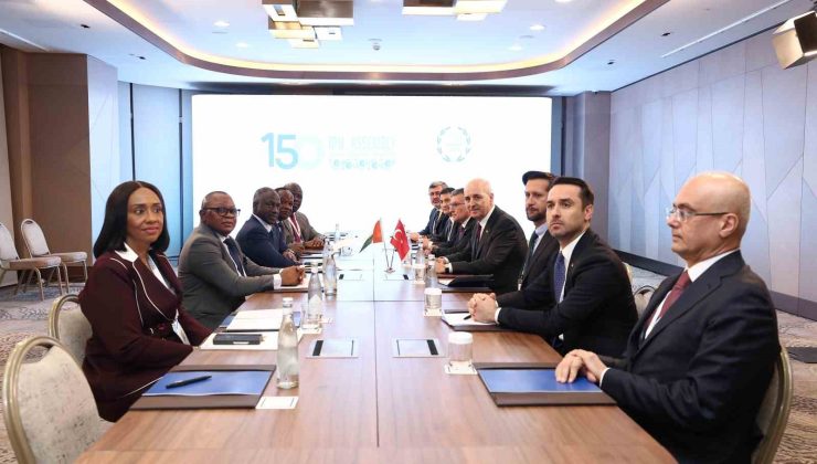 TBMM Başkanı Kurtulmuş, Fildişi Sahili Ulusal Meclisi Başkanı Bictogo ile görüştü